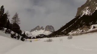 La pista Pordoi dal Passo al Belvedere di Canazei [upl. by Afas]