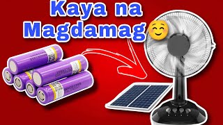 How to Replace a Solar Fan Battery Magdamagan na [upl. by Olimreh]