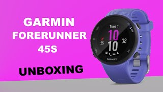 Garmin Forerunner 45s Iris Unboxing HD 0100215611 [upl. by Wailoo]