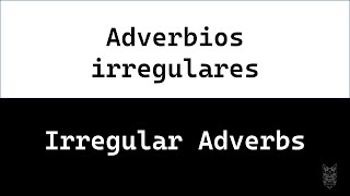 ✅Irregular adverbs adverbios en inglesespañolejemplostiposcomunesútilesfácilesCAT ENGLISH 🔝 [upl. by Hammel394]