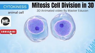 Mitosis Cell Division Explained in 3D  Master Educon  Cell Biology 3D Animation [upl. by Gaul]