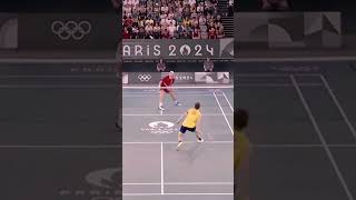 Longest rally 💘 in Olympics final 2024 😍💗 badminton olympics paris bwf shorts tennis [upl. by Coney]