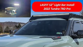 How to Install Light Bar on Roof RackLASFIT 42quot and 52quot Light Bar on Sherpa Grizzly Roof Rack [upl. by Darahs]