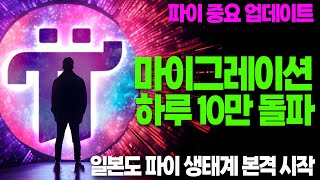 파이코인 마이그레이션 하루 만에 10만 개 돌파  휴대폰 번호 변경 업데이트 고정댓글 확인  중복 계정 자진 신고 업데이트 주의 필요  일본 파이 매장 생태계 시작 [upl. by Greiner]