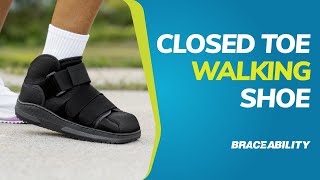 BraceAbility Closed Toe Medical Walking Shoe Walk PainFree After Surgery [upl. by Kariotta]