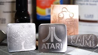 How To Etch Stainless Steel And Copper DIY Etchant Plus Alternative to PressNPeel [upl. by Eolande]