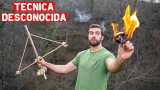 Cómo Hacer FUEGO POR FRICCIÓN Técnica Alternativa 🔥🤔 [upl. by Maibach]