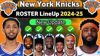 New York Knicks ROSTER Lineup 20242025 [upl. by Eilah]