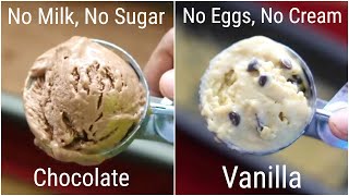 2 Healthy Ice Cream Recipes For Weight Loss  No Sugar  No Eggs  No MilkNo Cream  Skinny Recipes [upl. by Lled517]