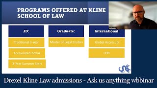 Law Admissions Ask Us Anything  Drexel Kline Law Webinar [upl. by Loziram]