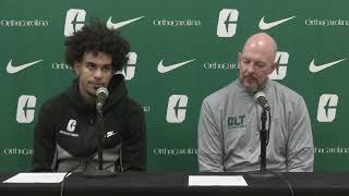 Charlotte Basketball LIU Post Game Press Conference [upl. by Newfeld835]