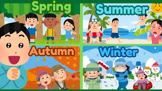 Four Seasons Song for Kids  Educational Nursery Rhyme  Lear Four Seasons of the Year [upl. by Ecnahoy662]