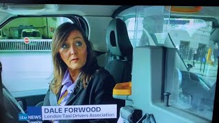 Dale Forwood Taxi Driver ITV News interview about Pot Holes on London Roads [upl. by Eilyac]