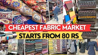 Fabric Market In Mumbai  Jaipuri Kalamkari Chikankari Starts  80 Rs  Shantidoot Cloth Market [upl. by Eadwine]