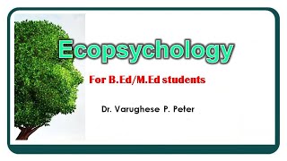 ECOPSYCHOLOGY [upl. by Alemaj]