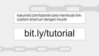 Cara Membuat Short URL Custom Bitly Dengan Mudah [upl. by Oringas998]