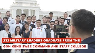 232 Military Leaders Graduate from the Goh Keng Swee Command and Staff College [upl. by Nnaillij]