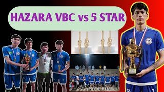 HAZARA VBC BABA vs 5 STAR  VOLLEYBALL MATCH  FULL MATCH HIGHLIGHTS [upl. by Ataner592]