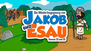 Jakobs Kampf mit Gott und Versöhnung mit Esau  Biblische Geschichten  My First Bible Deutsch  15 [upl. by Ahsitneuq881]