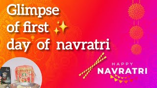 First day of navratri✨️ vlog pooja navratri [upl. by Aehtorod]