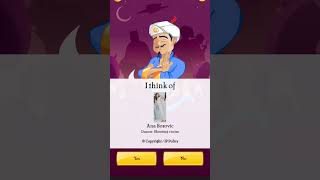 I found ana bozovic in akinator sad [upl. by Eizzik]