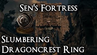 Slumbering Dragoncrest Ring Location Sens Fortress  DS Remastered [upl. by Nimaynib]