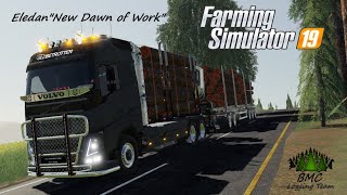 Volvo FH16 750 Timber and Sennebogen 830e  FS19  EledanquotNew Dawn of Workquot [upl. by Troyes52]