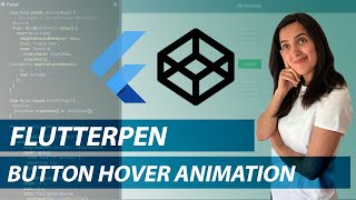 Button Hover Animation  FlutterPen [upl. by Thaxter]