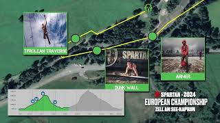 Spartan European Championship Zell am SeeKaprun Race cuorse 2024 [upl. by Junko]