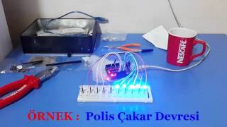 Arduino ile Polis Çakar Devresi [upl. by Elleinnad]