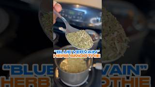 Making Blue Vervain Herb Smoothie [upl. by Lelia]