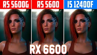 Ryzen 5 5600G vs 5600 vs 12400F  Performance Benchmark with RX 6600 AMD vs Intel [upl. by Hecht900]