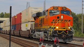 NS 266 passes McCord Park at MP 10 with interesting locomotive setup [upl. by Esertak]