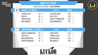 Grappenhall CC 2nd XI v Marple CC 2nd XI [upl. by Hallerson464]