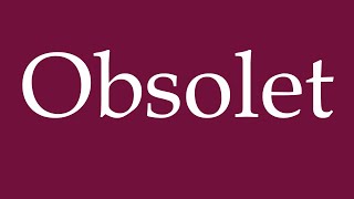 How to Pronounce Obsolet Obsolete Correctly in German [upl. by Aneel]