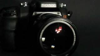 Sony Alpha Maxxum 135mm f28 DSLR lens [upl. by Eekorehc]