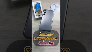 Samsung Galaxy M35 5G Thunder Grey Unboxing  Amazon First Sale Unit  Rs15999 [upl. by Drawd]