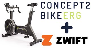 Concept2 BikeErg  Zwift  Works right out of the box [upl. by Erdreid]