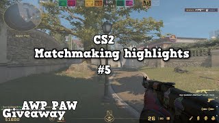 CS2 Matchmaking highlights 5 [upl. by Cyrillus582]