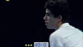 Masters Cup 1990 RR Edberg vs Sampras [upl. by Ydissac666]