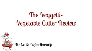 The Veggetti  Spiral Vegetable Cutter Review [upl. by Adalia504]