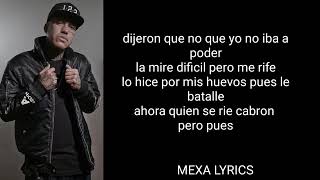 Lefty SM Feat Eme Mala Fe  Leyenda LETRASLYRICS  Mexa Lyrics [upl. by Lenci]