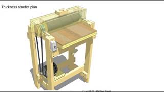 thickness sander plan REBAJADORA DE ESPESORES LUTHIER [upl. by Eneleoj]