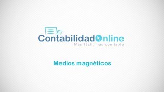 Medios magnéticos  Contabilidad Online [upl. by Milty532]