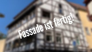 Fassade ist fertig  Sanierung Fachwerkhaus [upl. by Schach]