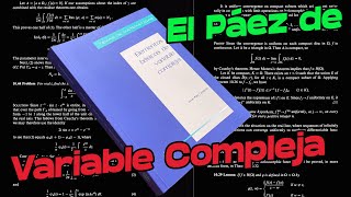 El nuevo Libro de Variable Compleja de Javier Páez  MathPures [upl. by Auohp]