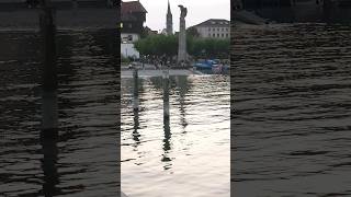 Konstanz Germany 2024 The source of the Rhine from Lake Constance [upl. by Horatio]