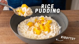 Creamy Rice Pudding Recipe Dessert Risotto [upl. by Glynnis]