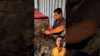 Mahindra tractor  piston installation  tractor mechanic 👨‍🔧 shortsfeed mahindra tractor skil [upl. by Walley935]