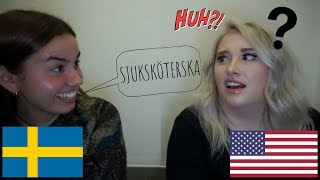 AMERICAN TRIES TO SPEAK SWEDISH [upl. by Leinadnhoj26]